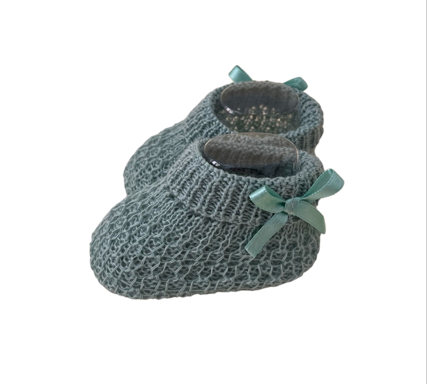 Scarpine in filo di cotone fiocchetto