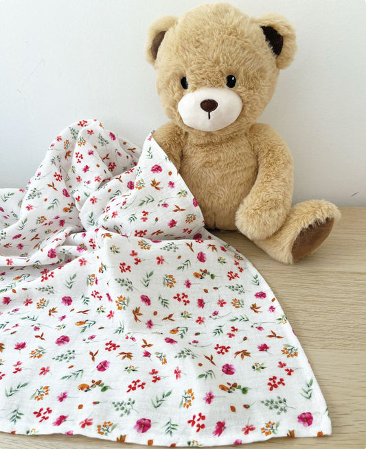 Mussola di cotone fiorellini edizione limitata