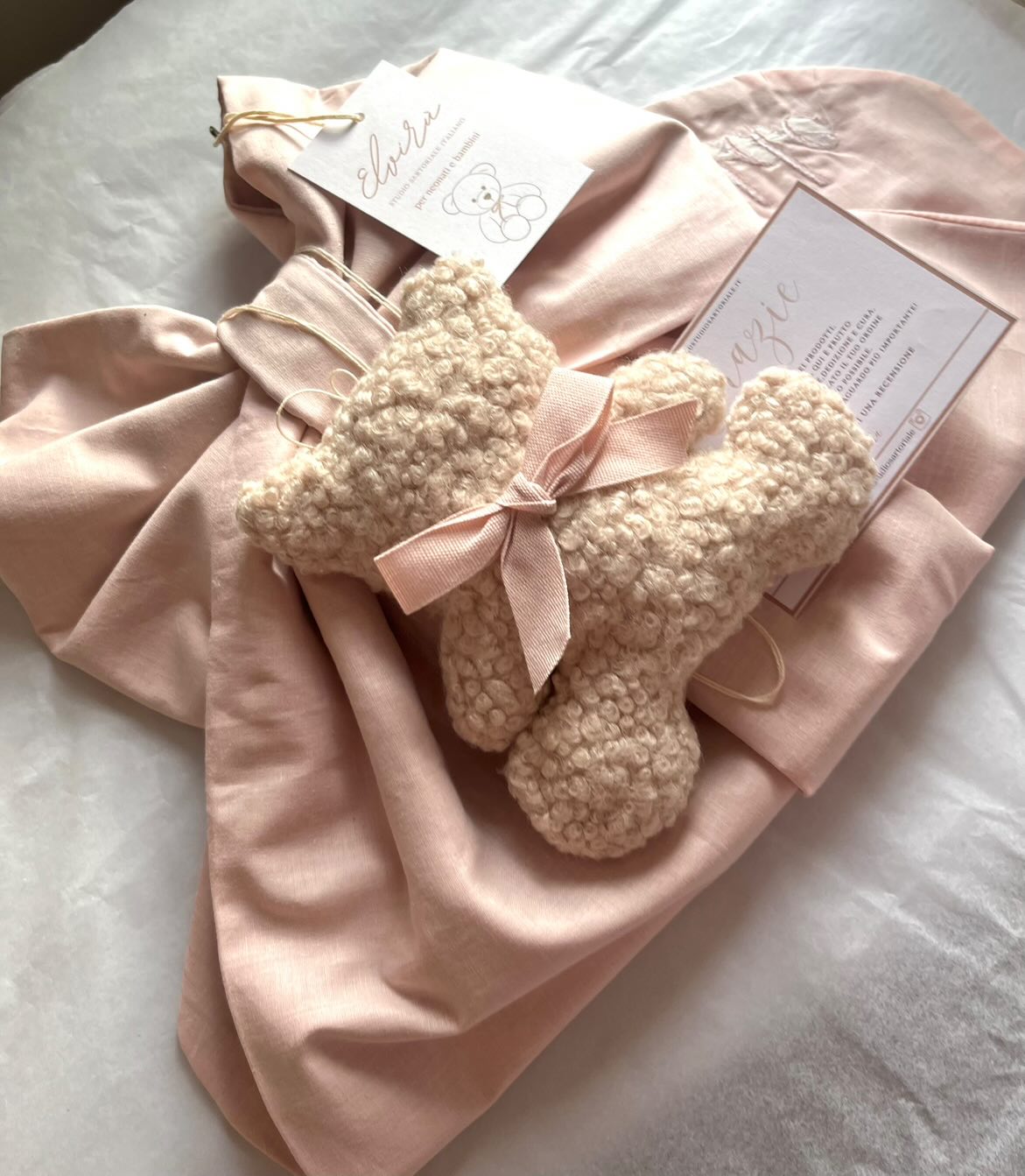 Fiocco nascita teddy line per lei