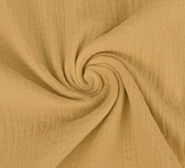 Mussola di cotone tinta unita con nome