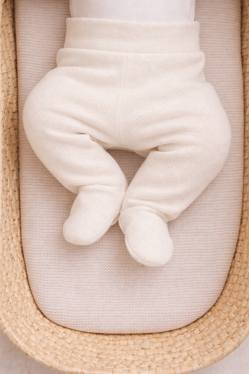 Ghettina in Jersey pointoille avorio 100% cotone