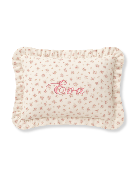 cuscino con volant mussola