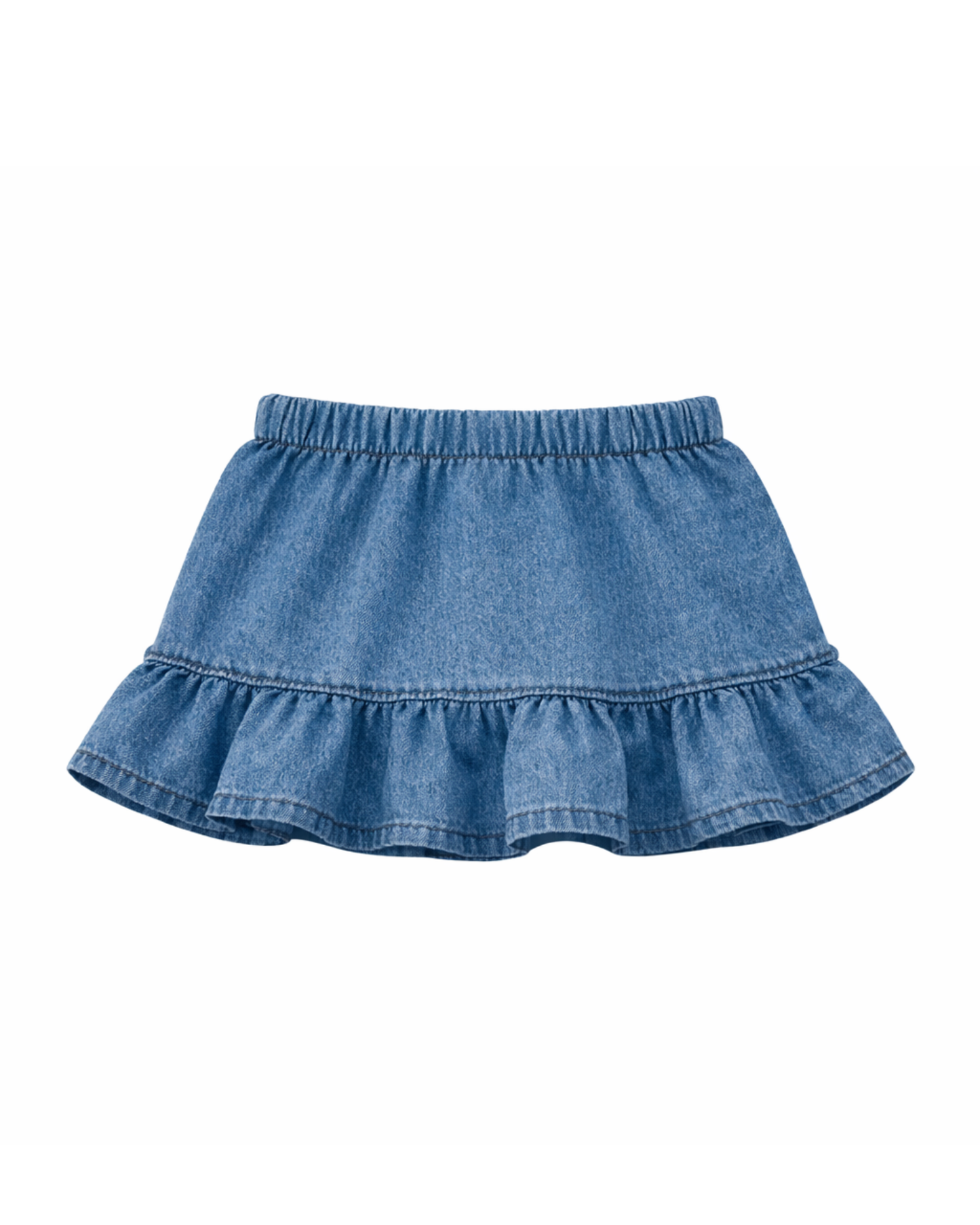 gonnellina volant denim