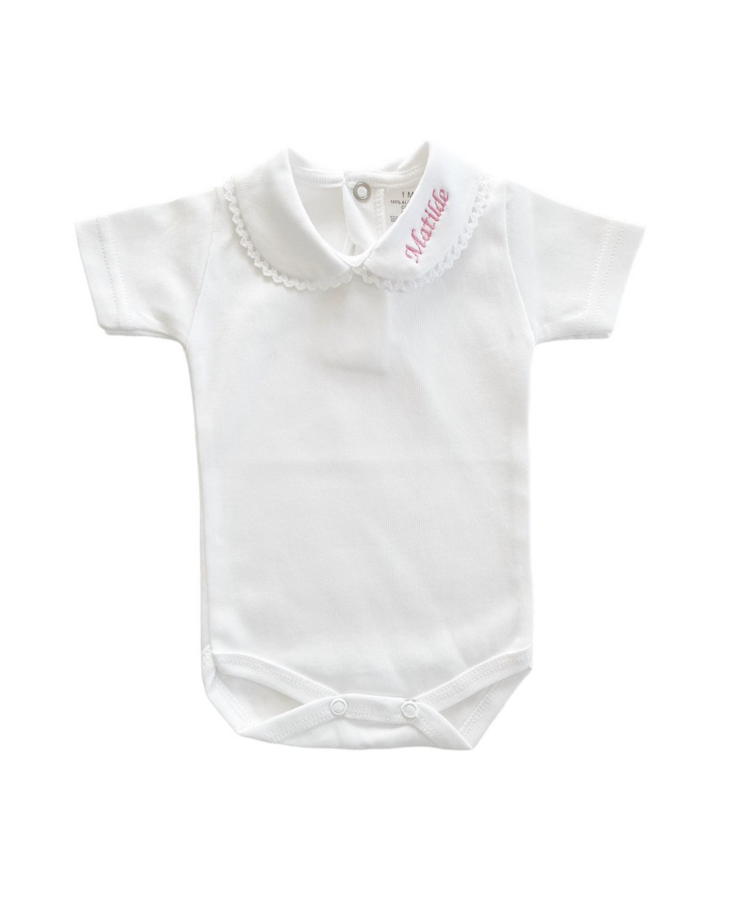 Body colletto ricamabile mezza manica