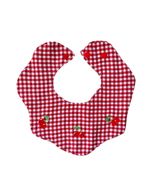 Bavaglino ciliegie con bottone
