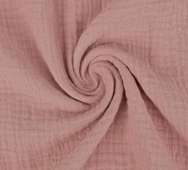 Mussola di cotone tinta unita con nome