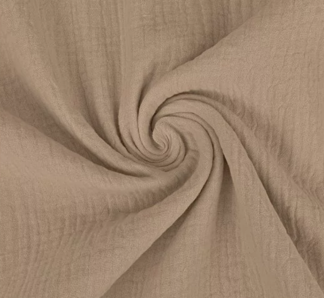 Mussola di cotone tinta unita con nome