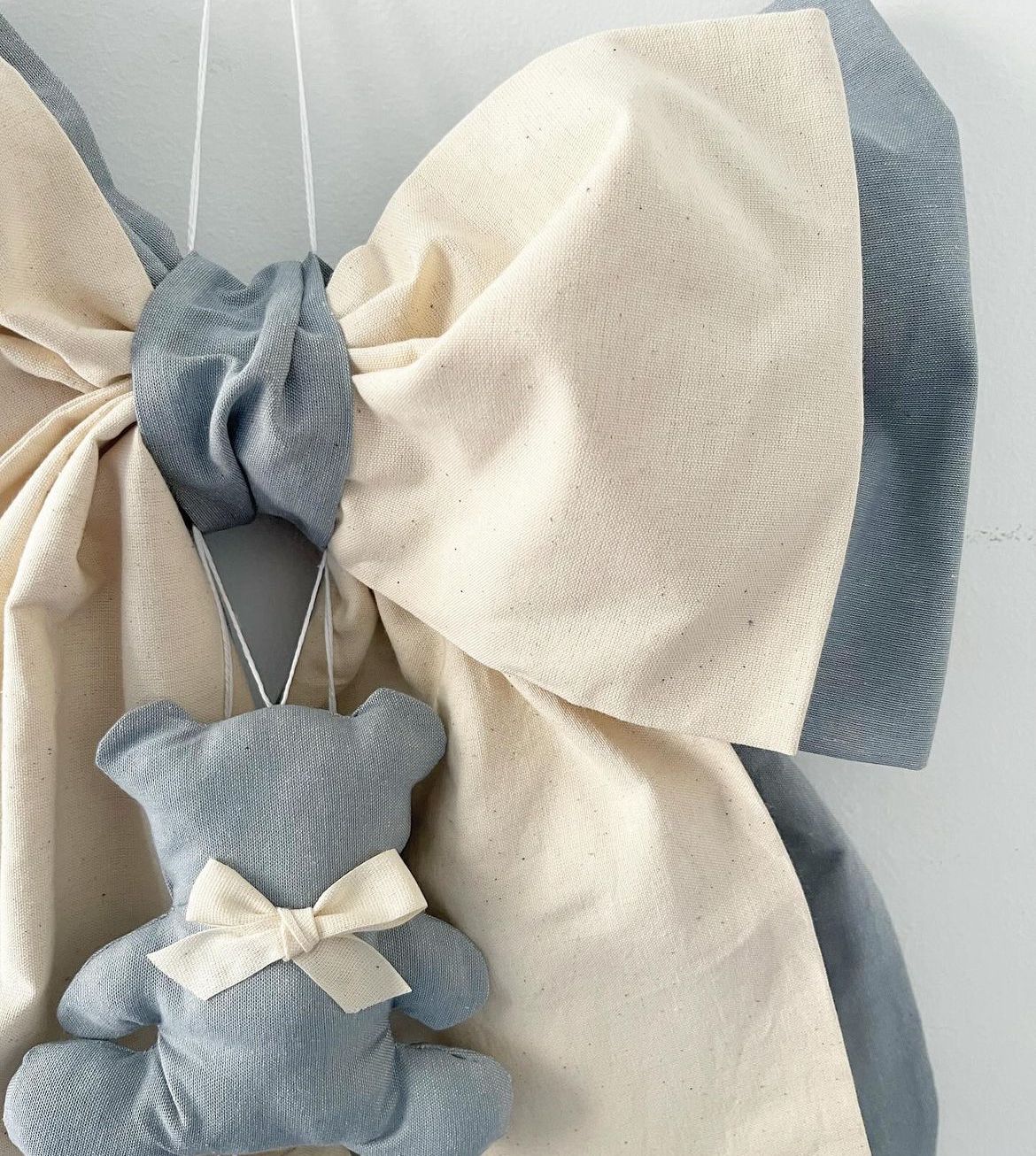 Fiocco nascita carta da zucchero e burro orsetto