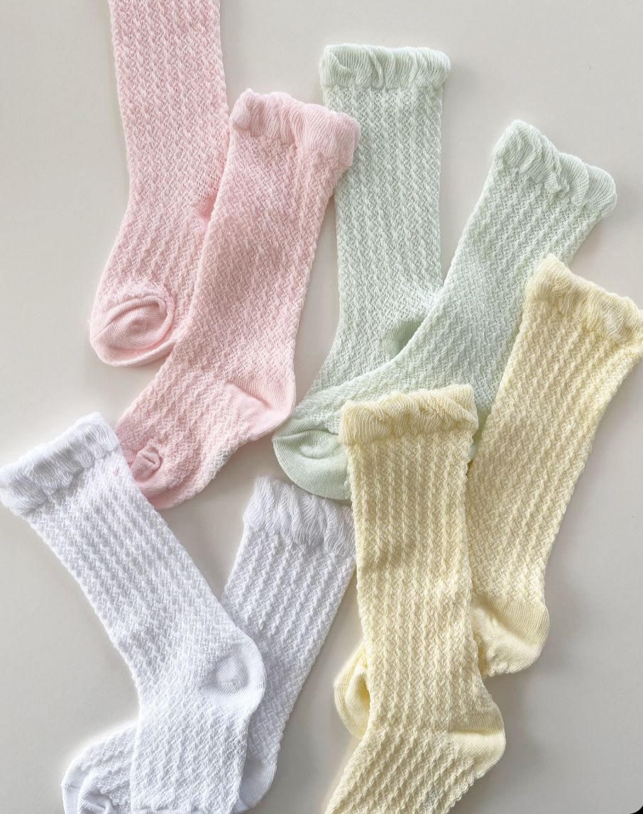 Calzini in filo di cotone bordino