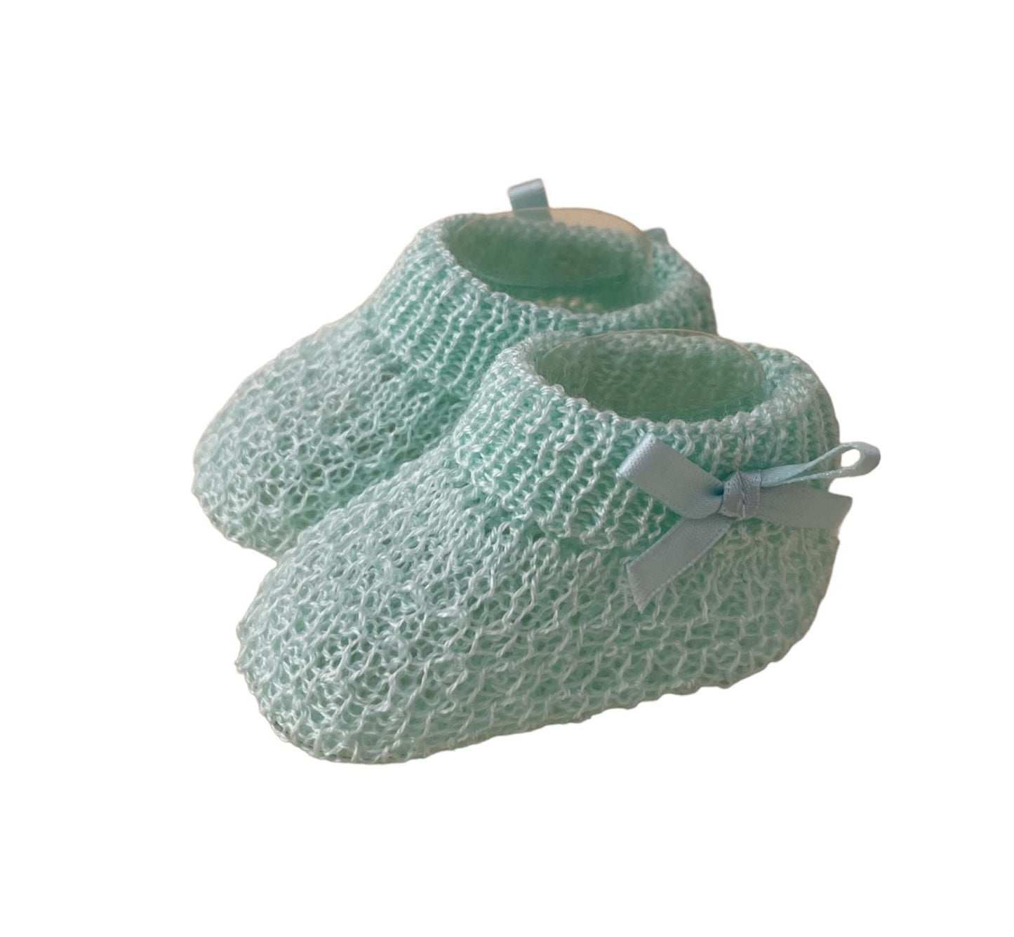 Scarpine in filo di cotone fiocchetto