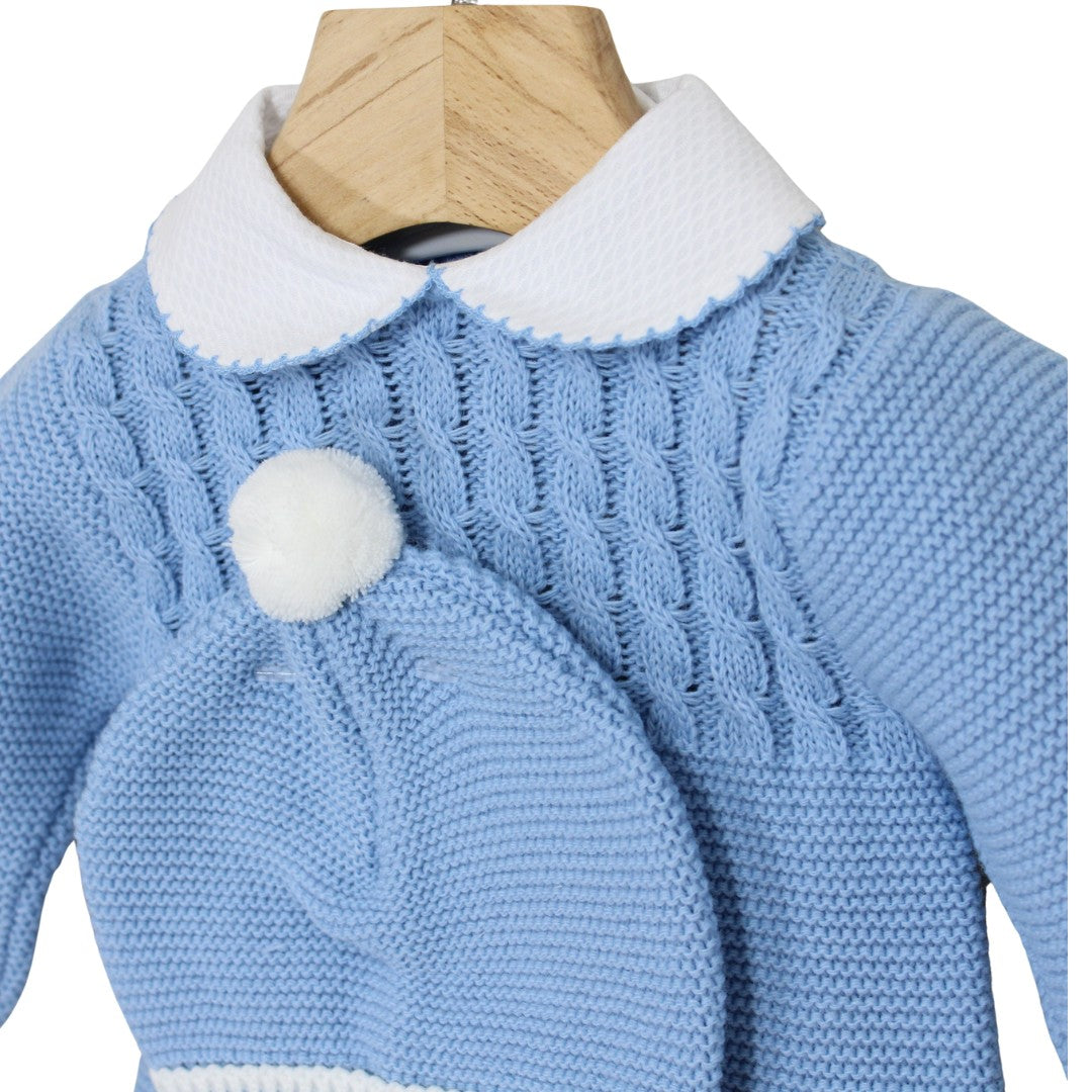 Completino con cappellino ponpon