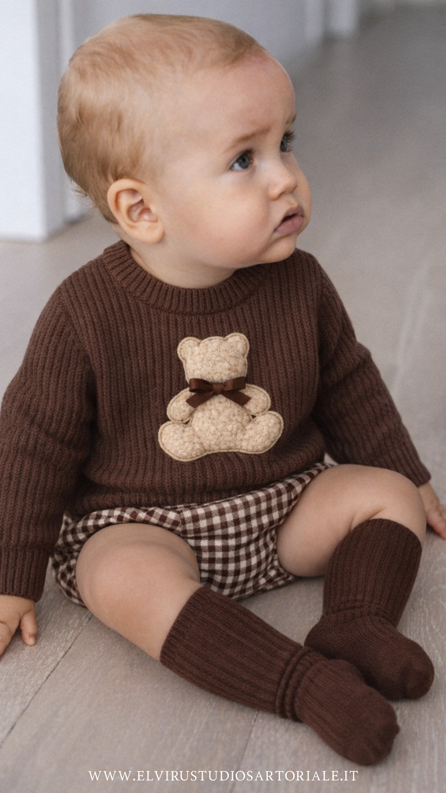 Maglioncino teddy cacao