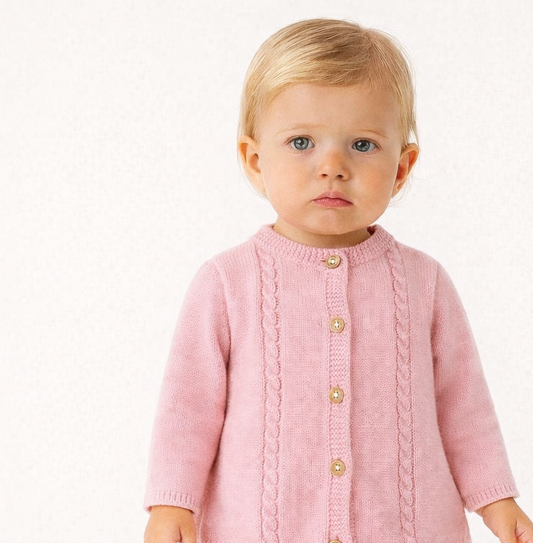 Cardigan in filo di cotone