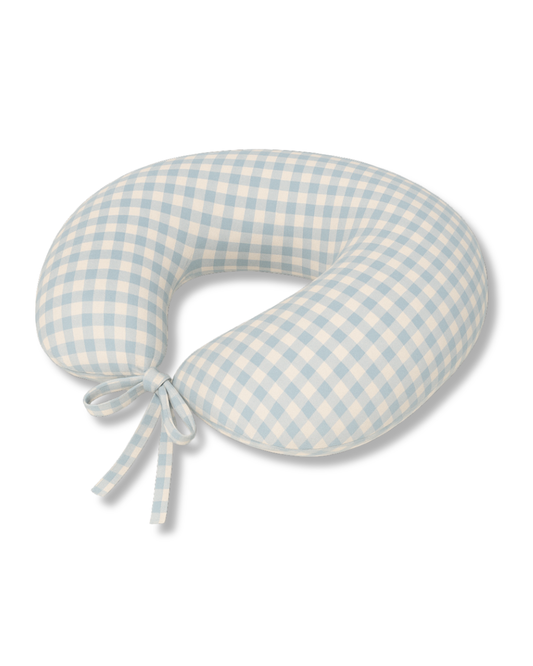 cuscino allattamento vichy azzurro