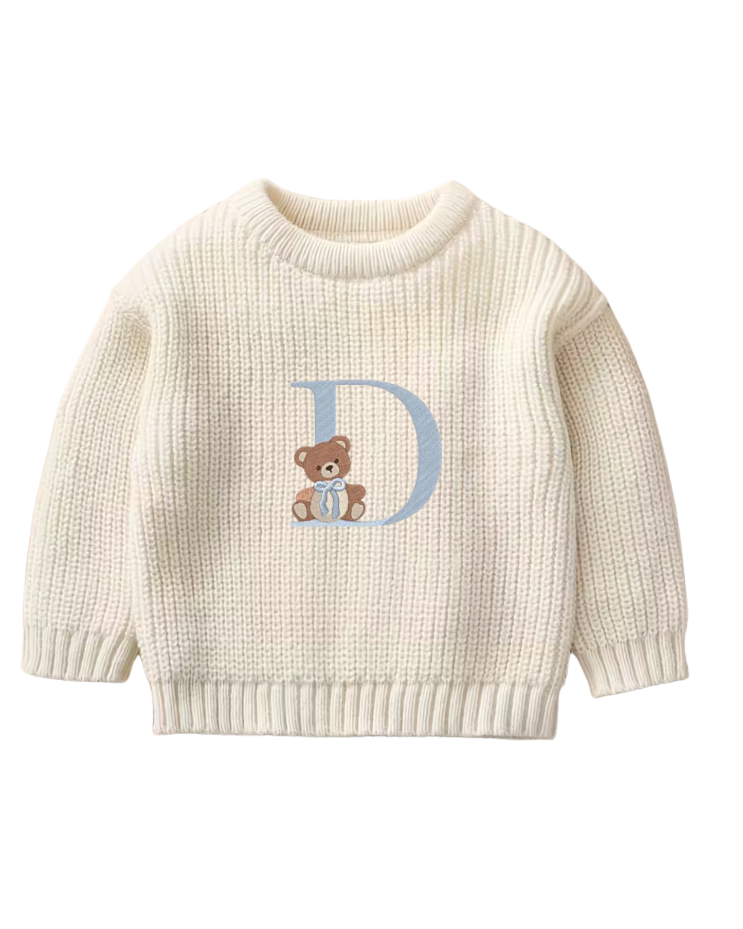 Maglioncino lettera teddy per lui