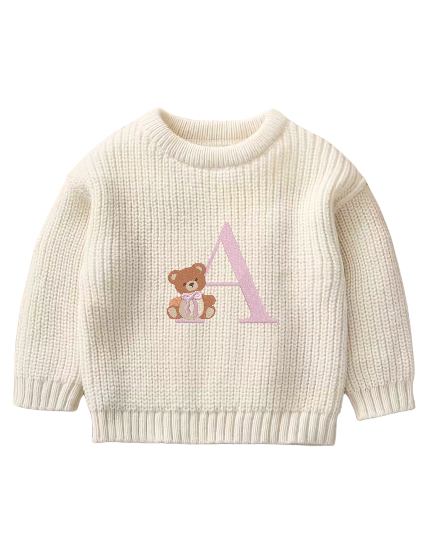 Maglioncino lettera teddy per lei