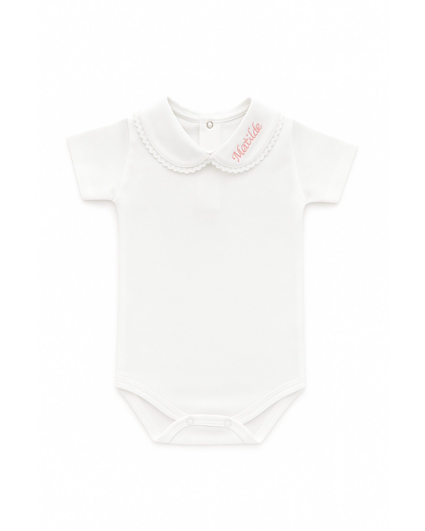 Body colletto ricamabile mezza manica