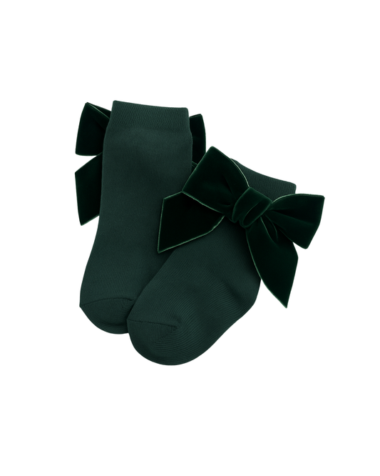 Calzini con fiocco corti  verde