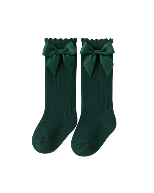 Calzini in cotone fiocco verdi