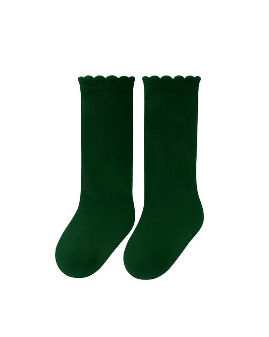 Calzettoni caldo cotone verde