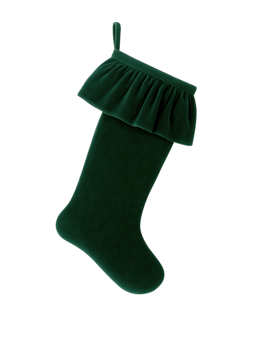 Calza befana velluto verde