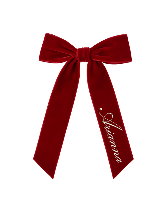 Feramglio fiocco in velluto personalizzato