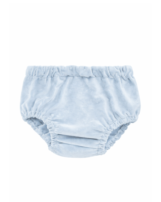 Culotte velluto azzurra
