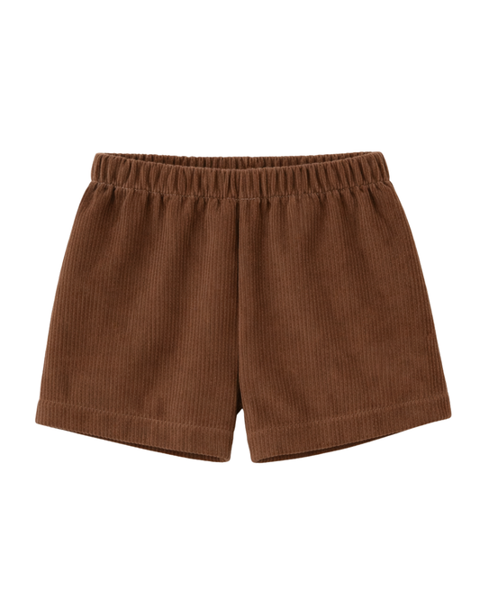 Pantaloncini bermuda velluto coste cacao