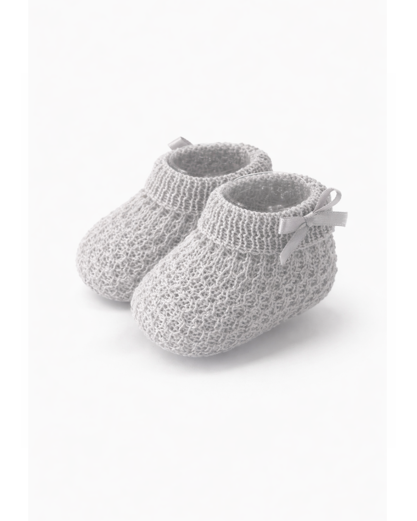 Scarpine nascita fiocchetto in filo di cotone estive