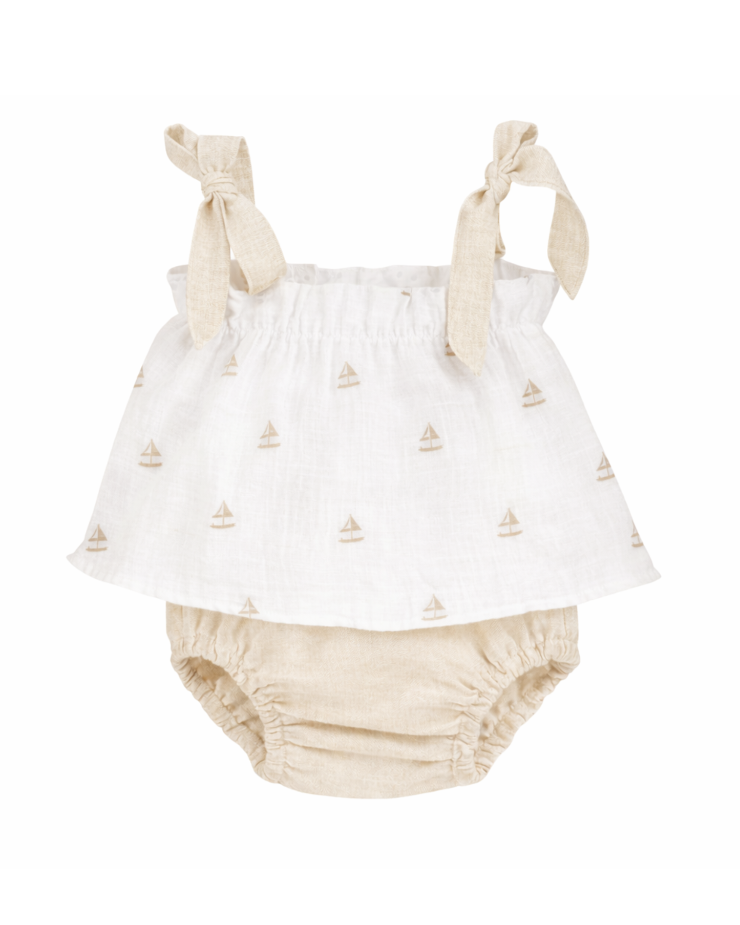 Completino top mussola e culotte "little boat"