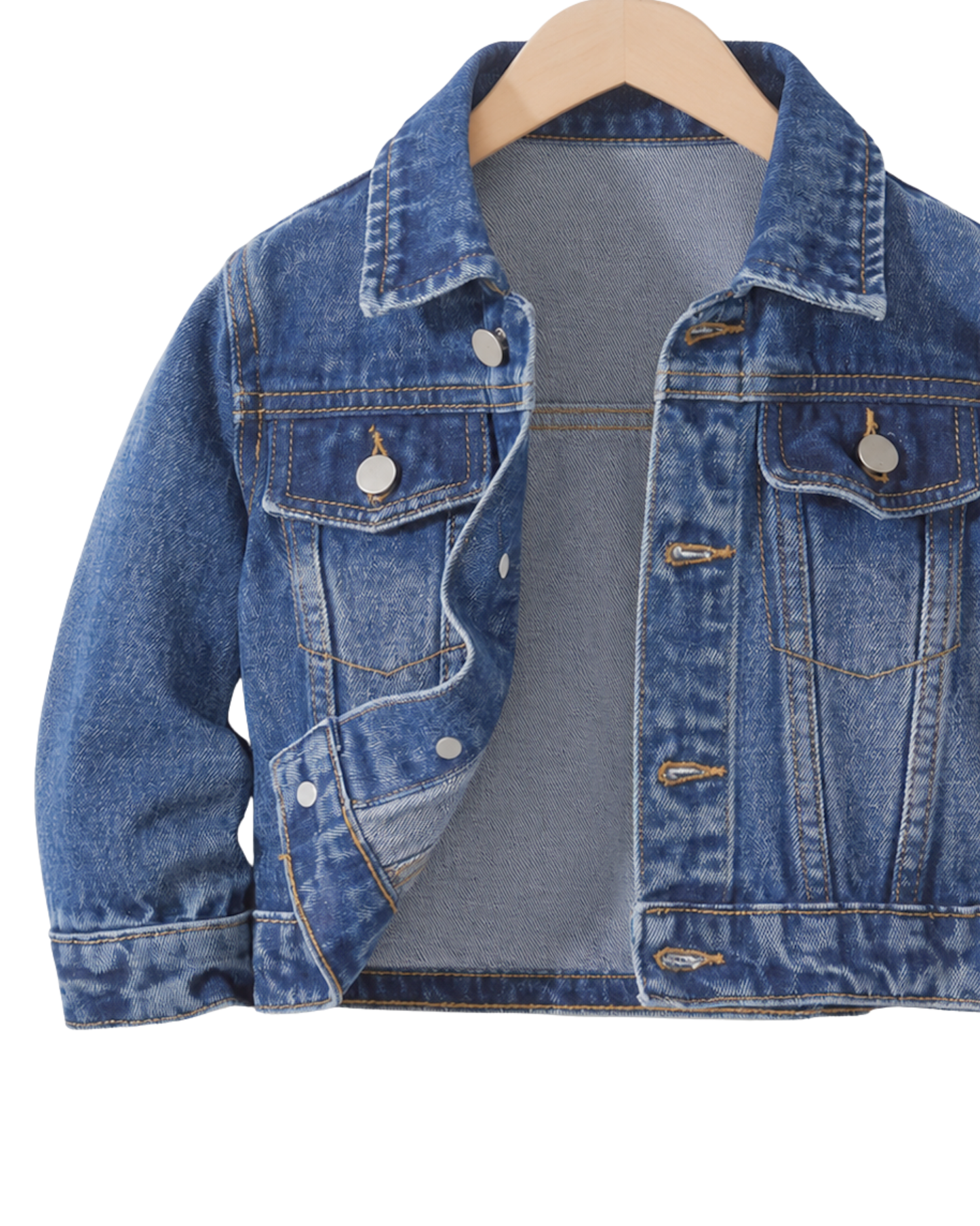 Giacca denim con lettera personalizzata