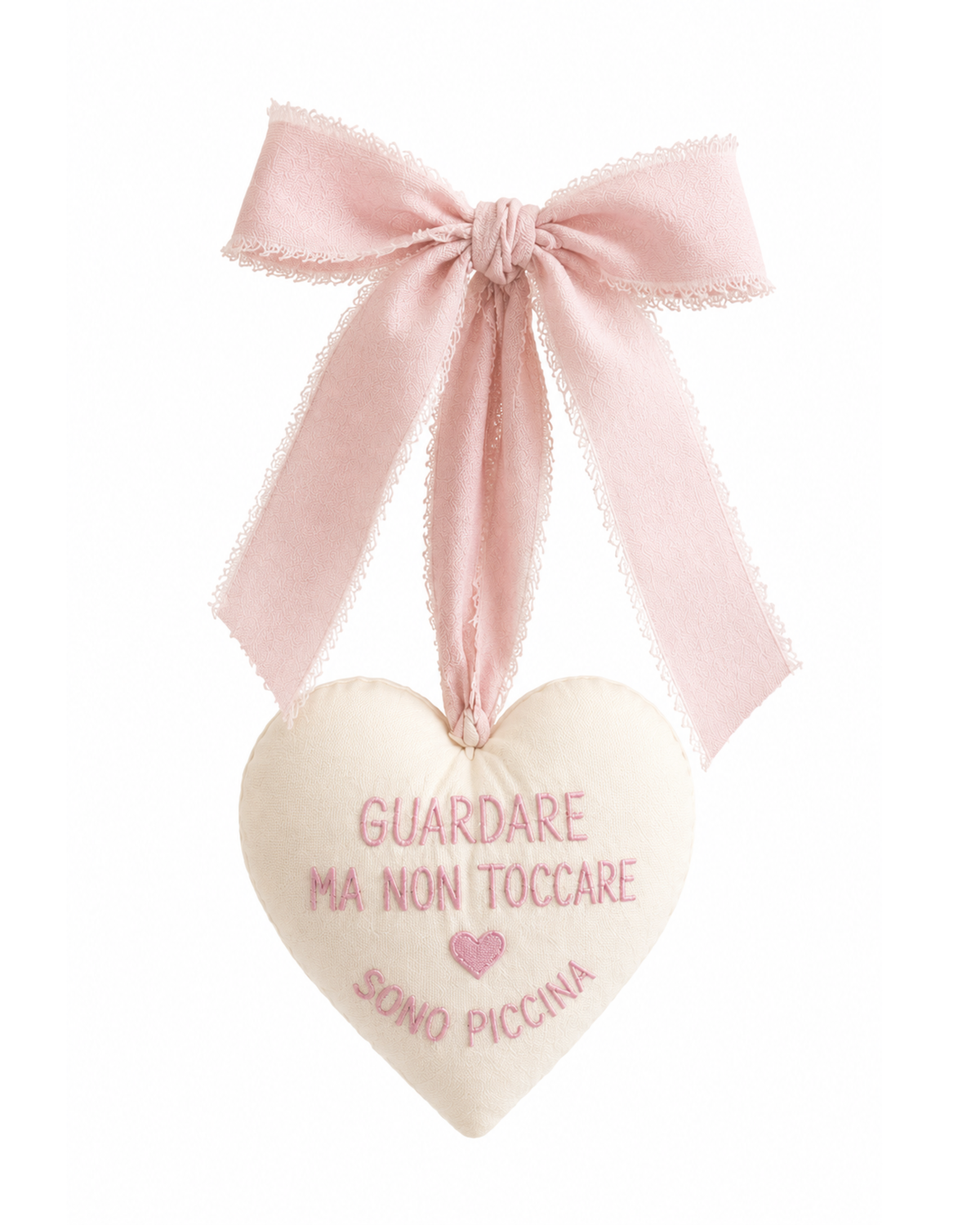 Cuore per culla “Guardare ma non toccare” per lei