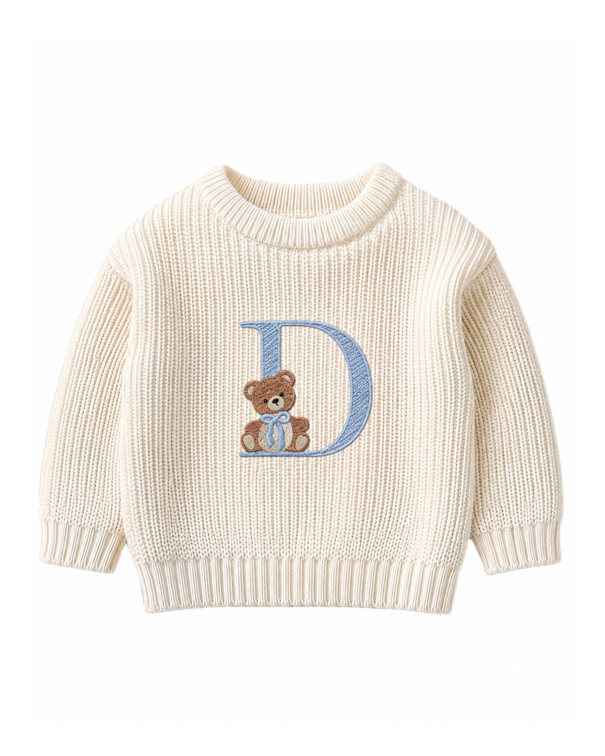 Maglioncino Personalizzato con Iniziale e Orsetto