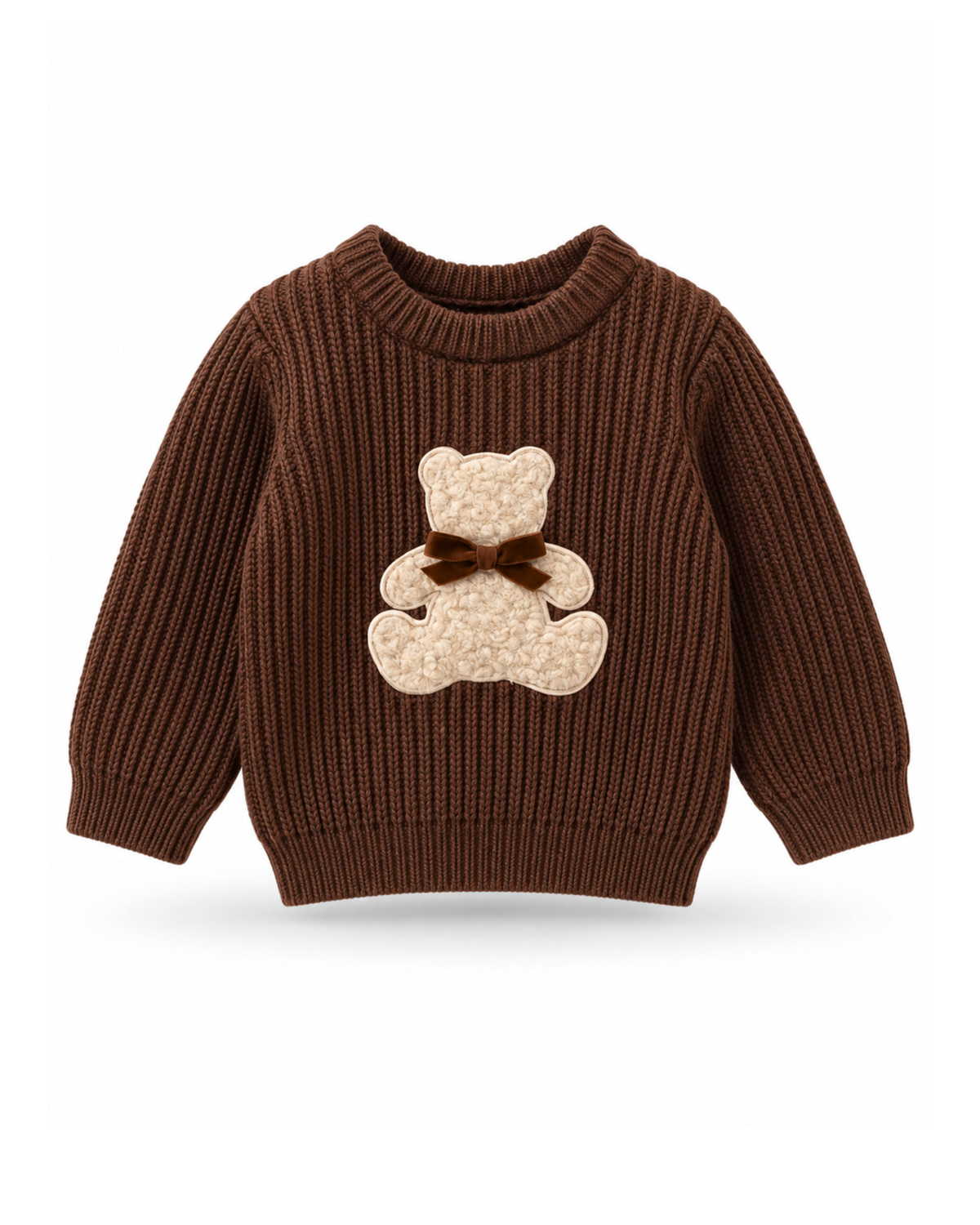 Maglione teddy cacao "Coccole d'inverno"