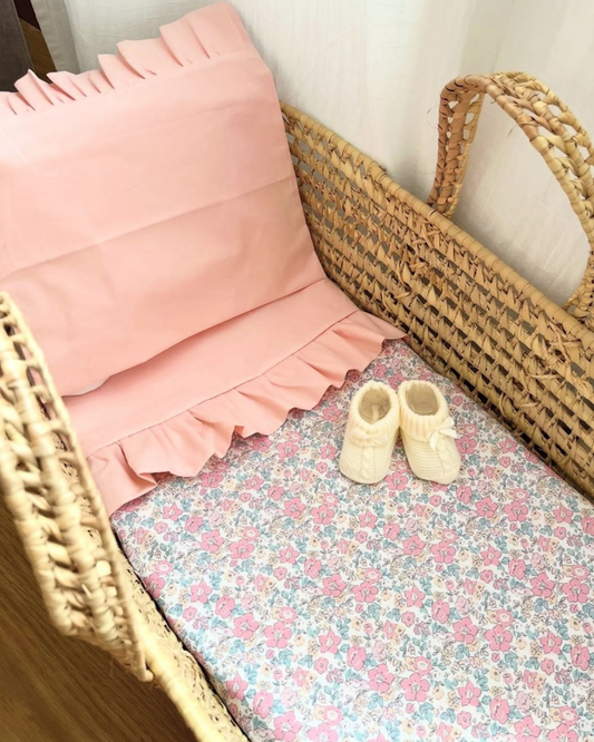 Set lenzuola con balza monocolore