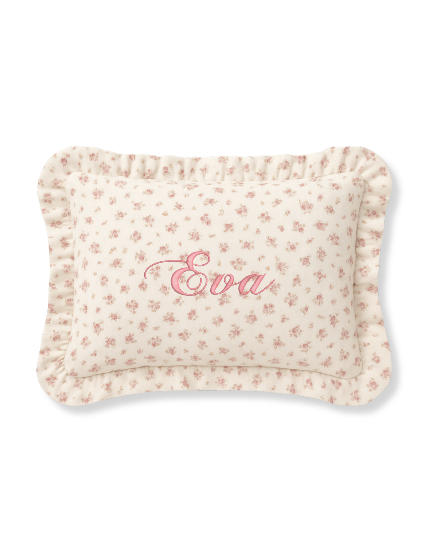 cuscino con volant mussola