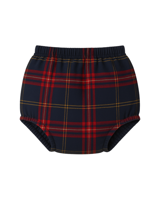 Culotte lana tartan blu rosso