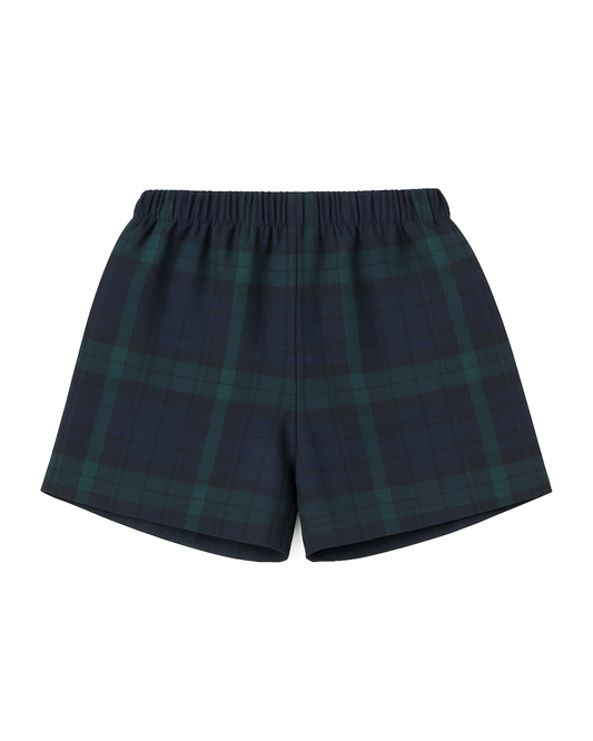 Pantaloncini bermuda tartan blu