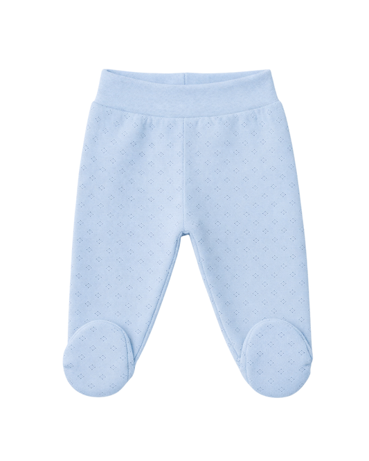 Ghettina in Jersey pointoille azzurro 100% cotone