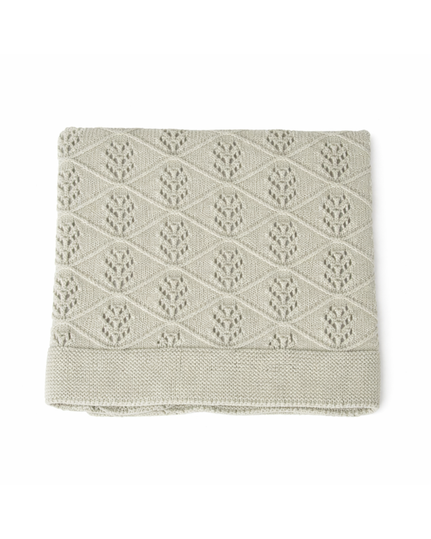 Copertina traforata spiga in filo di cotone