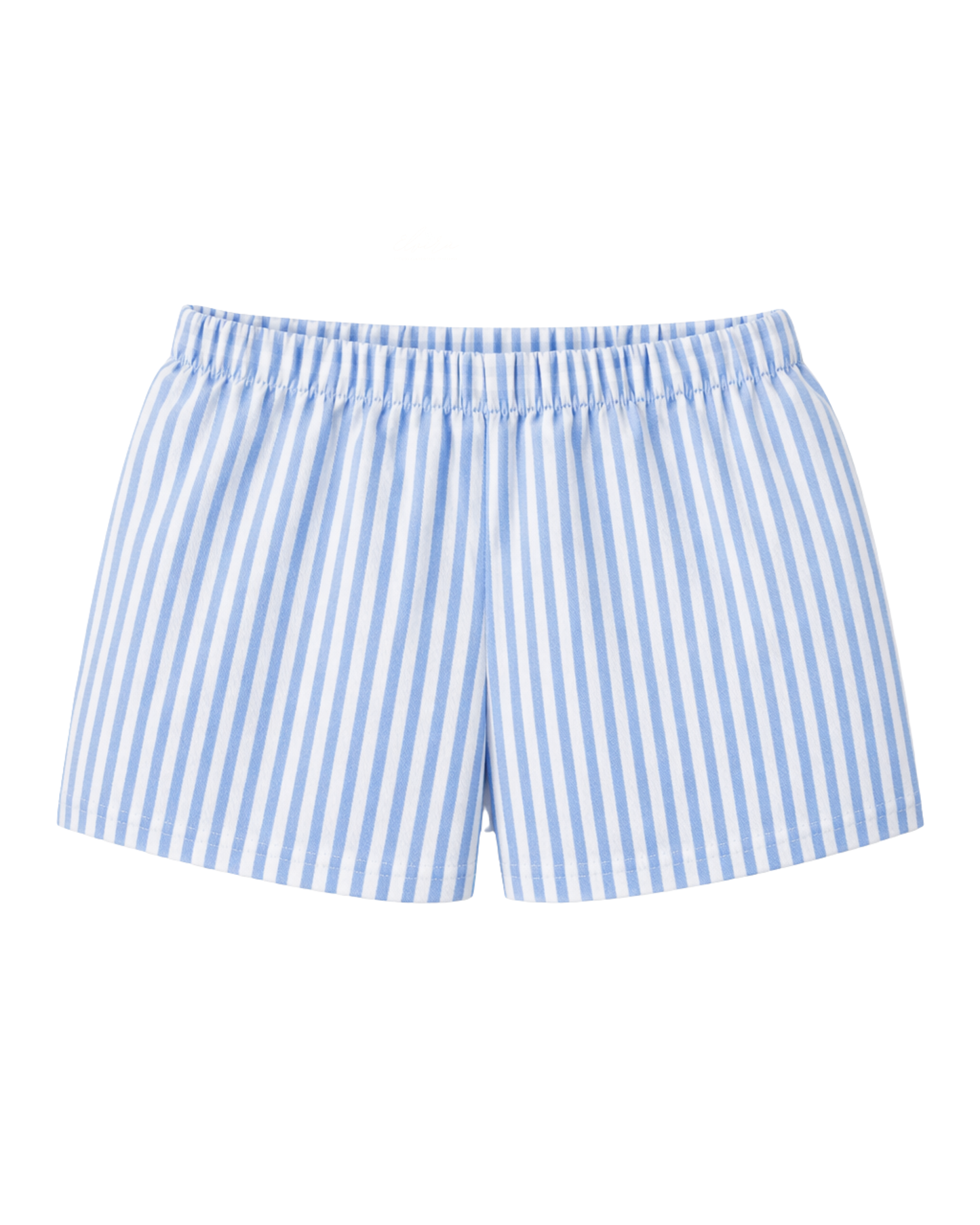 Pantaloncini righe azzurro puro cotone
