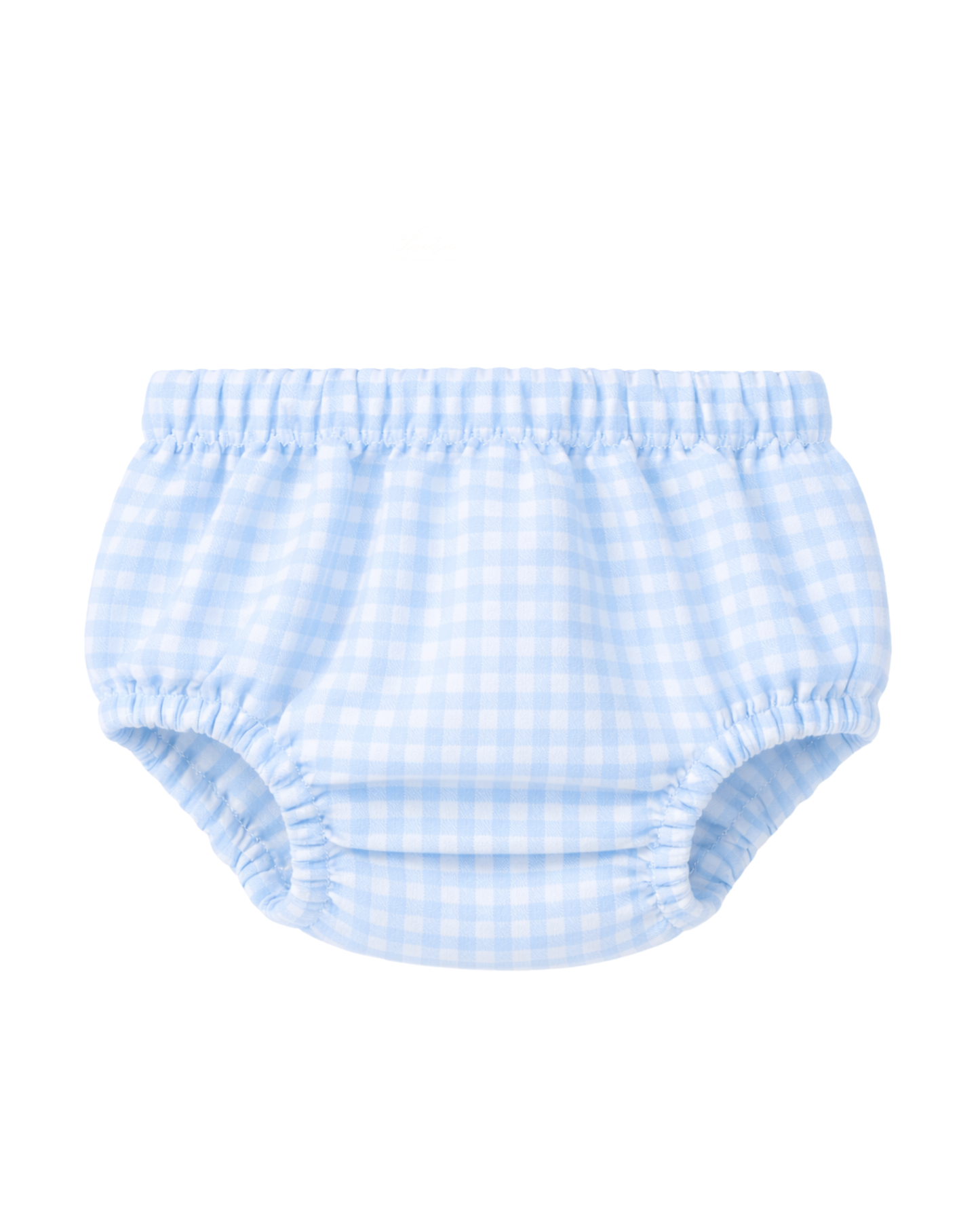 Culotte vichy puro cotone azzurro