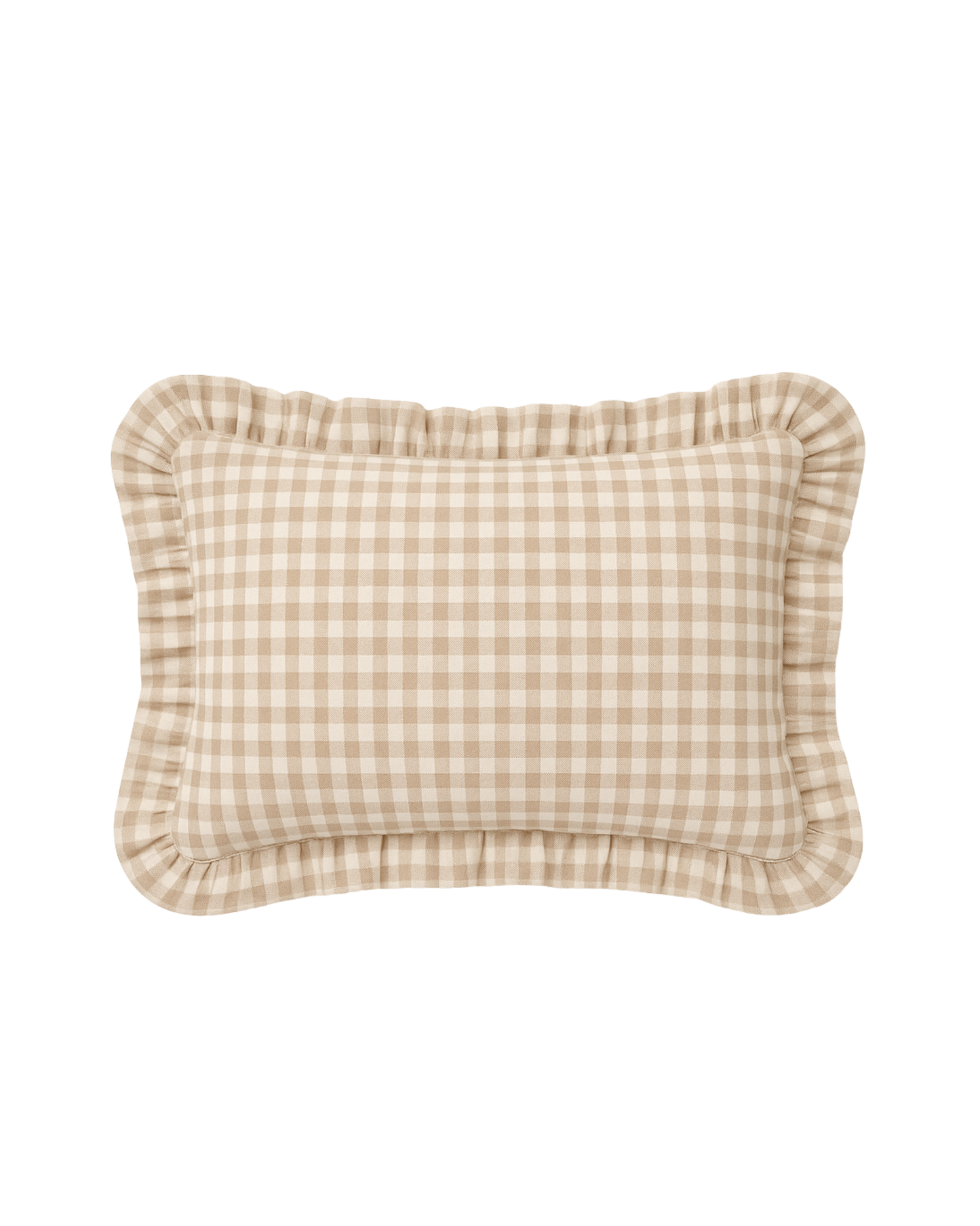 cuscino con volant vichy