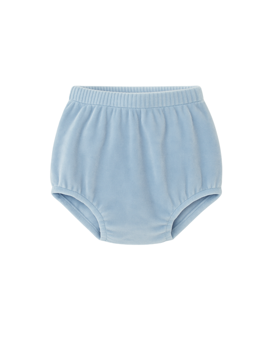 Culotte velluto azzurra