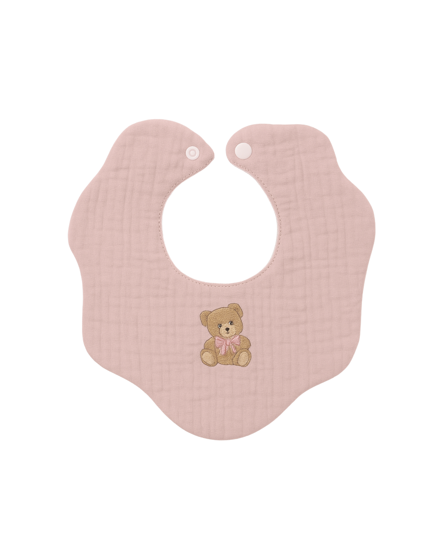 bavaglino mussola teddy rosa